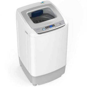 hOmeLabs 0.9 Cu. Ft. Portable Washing Machine - 6 Pound Capacity, Top Loading, 5 Wash Cycles, 3 Water Level Selections and LED Display - Perfect for Apartments, RVs and Small Space Living